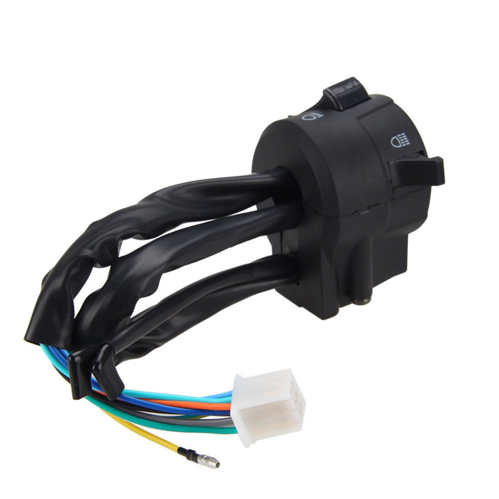 2X Motorcycle 7/8" Handlebar Headlight Horn Turn Signal Electrical Start Switch