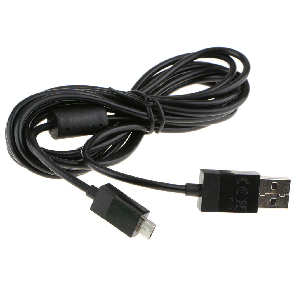 2X Micro USB Charge Cable Charging Cord Lead for Xbox  /PS4 Controller - 2 m