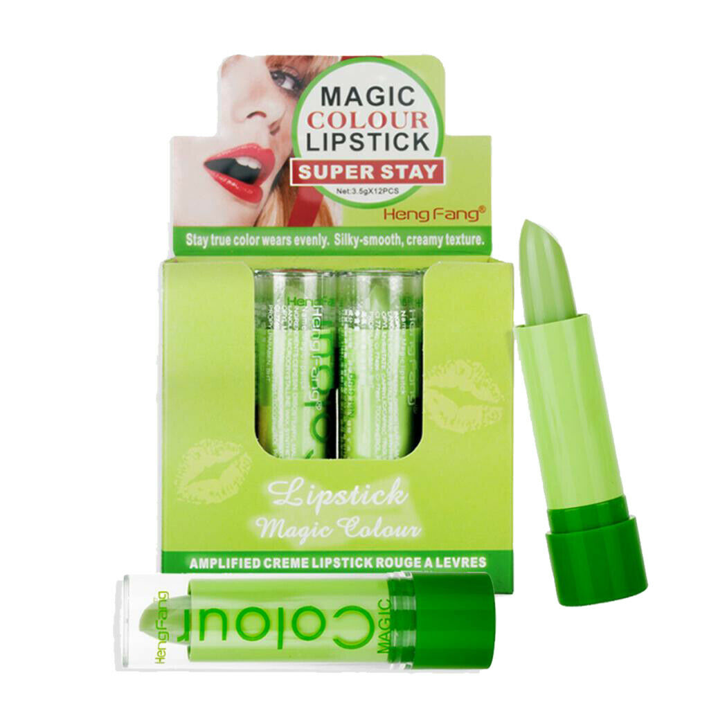 12 Pieces Color Changing Lipstick Makeup Moisturizer Lip Gloss Wand Lasting