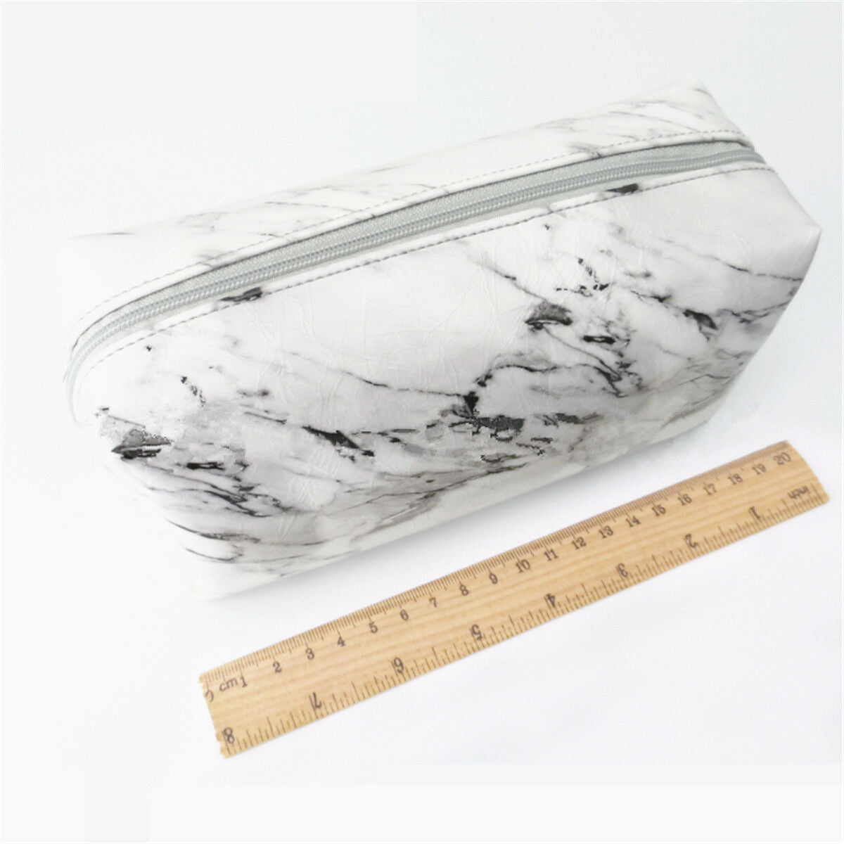 Fashion Marble Pattern Purse Box Travel Bag Makeup Cosmetic Bag Pencil Case Gift