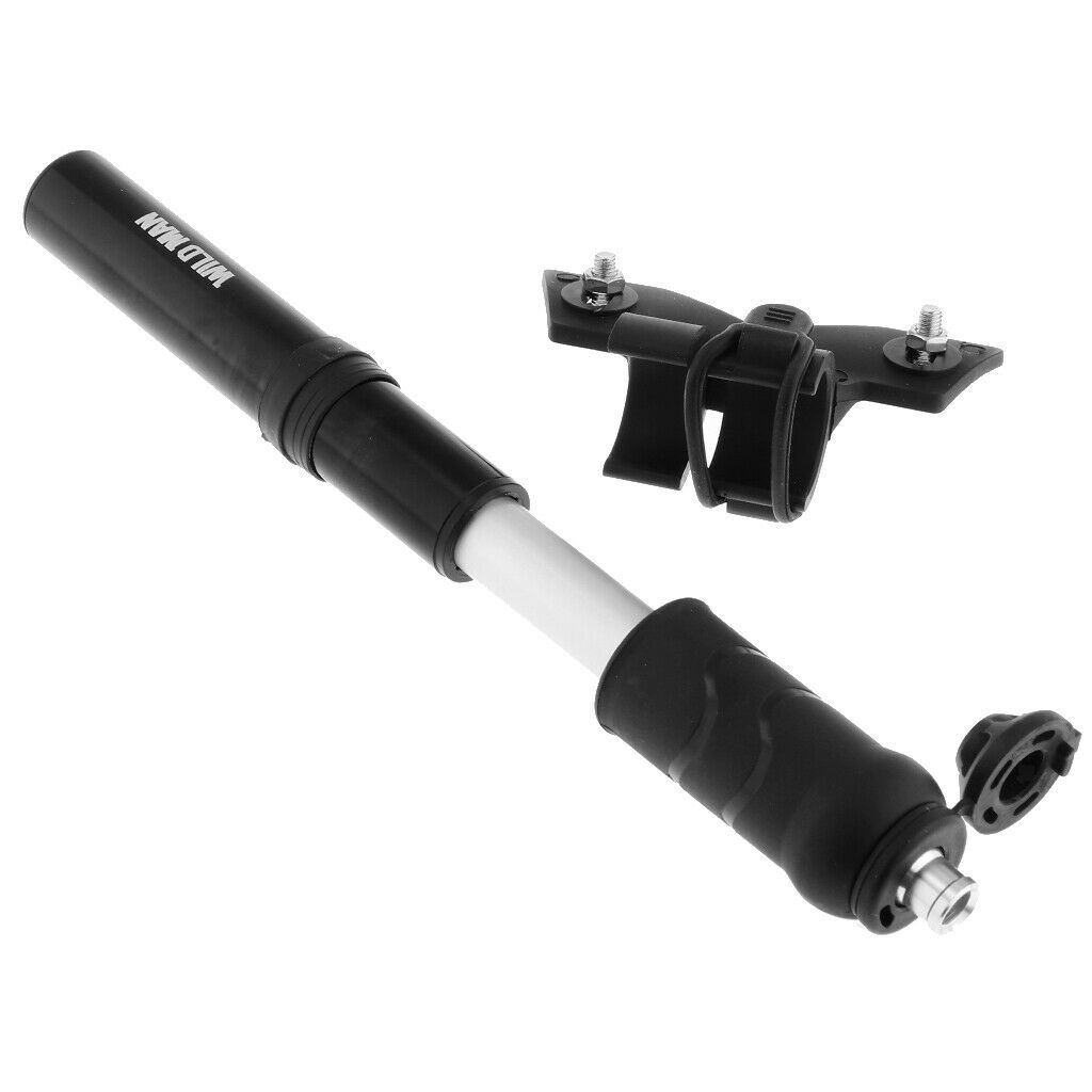 Portable Mini Hand Pump Bicycle Bike Tire Basketball Ball Inflator Black