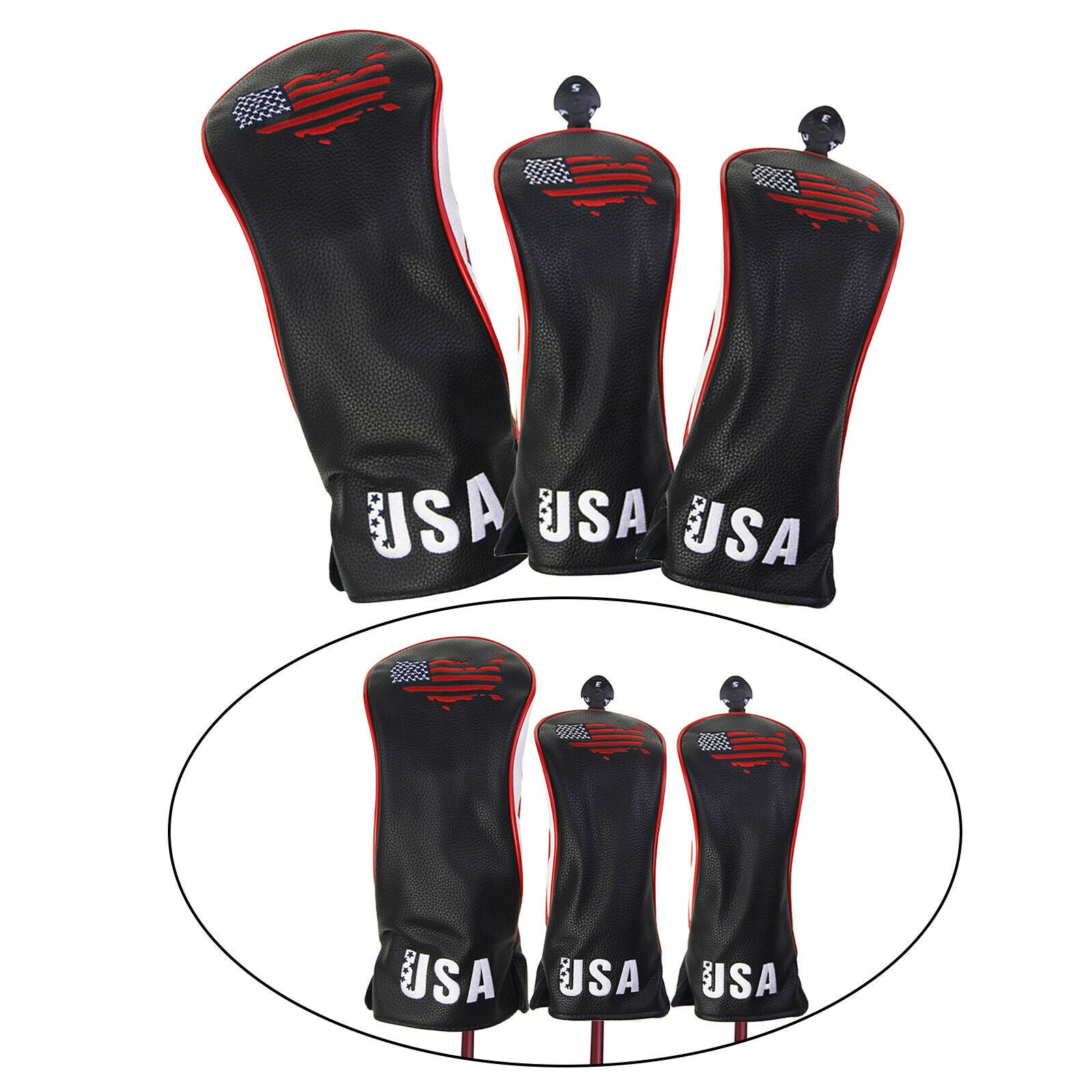 Golf Wood Headcover No. 1 3 5 400cc Driver Head Cover Travel Anti-scratch