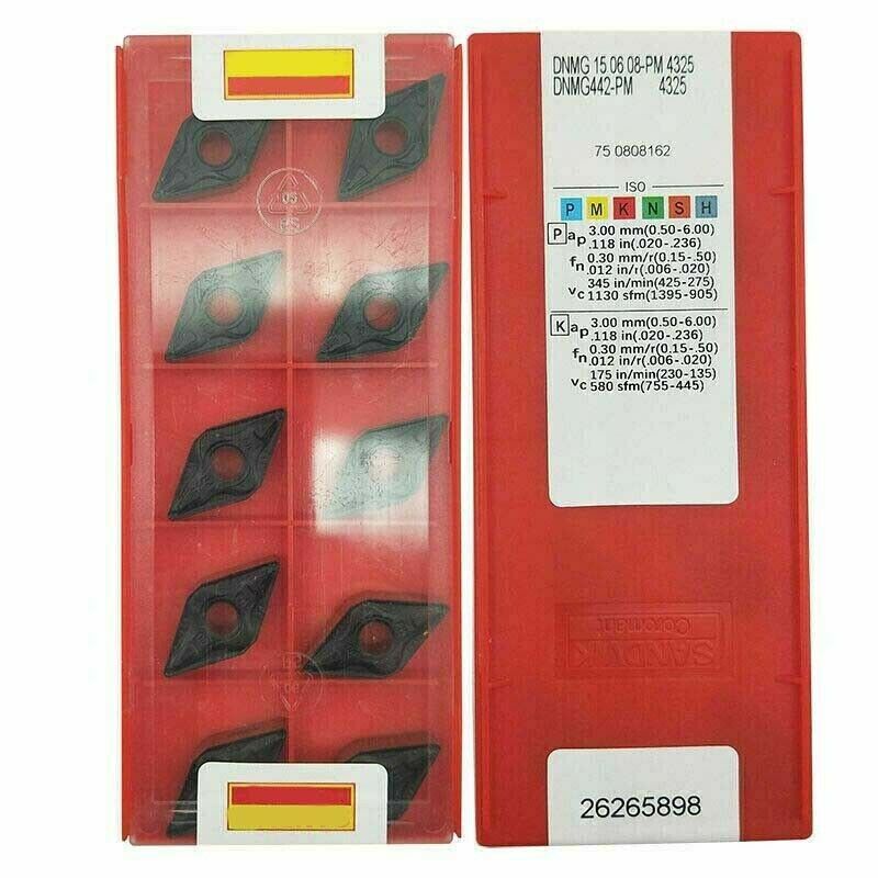 DNMG150608-PM DNMG442-PM grade 4325 Carbide insert lathe tool CNC Cutter