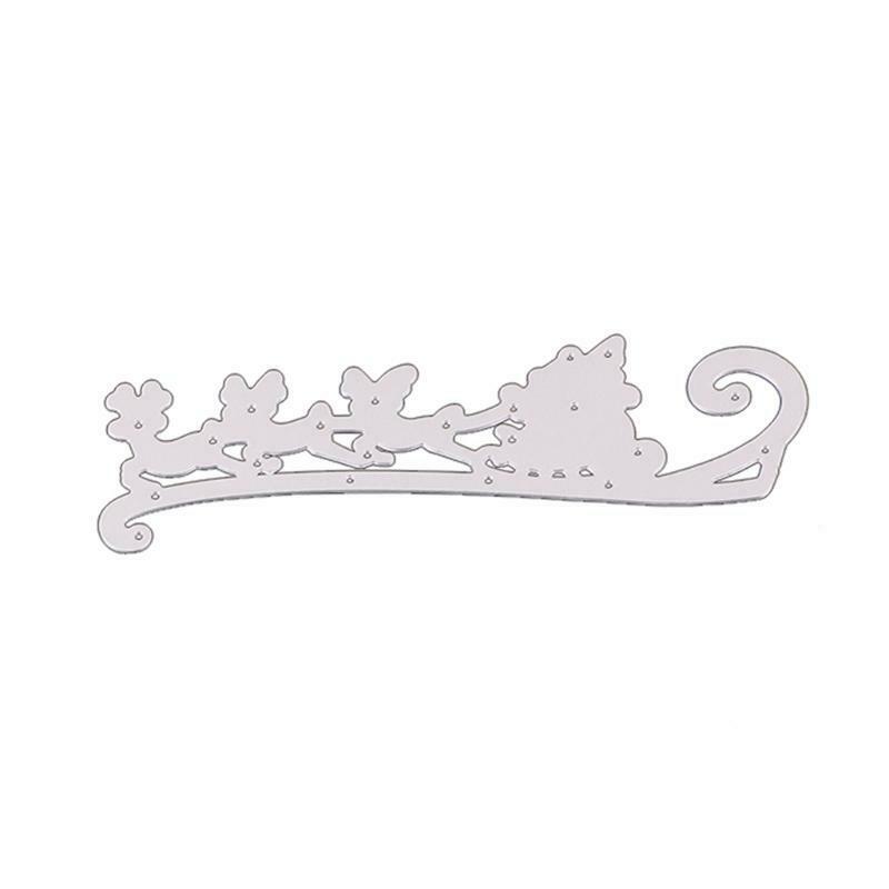 Christmas Sled Metal Cutting Dies Stencil DIY Scrapbooking Album Paper Card Mold