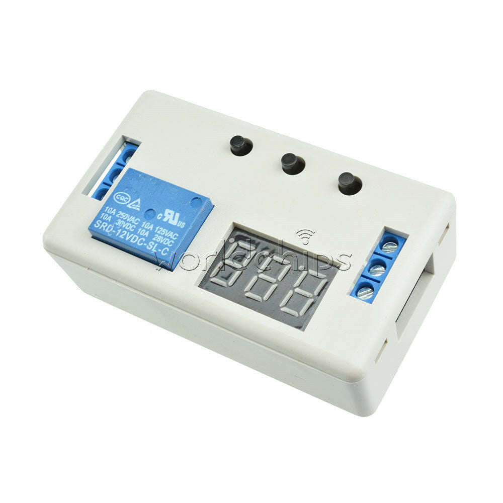 New 12V LED Automation Delay Timer Control Switch Relay Module with case