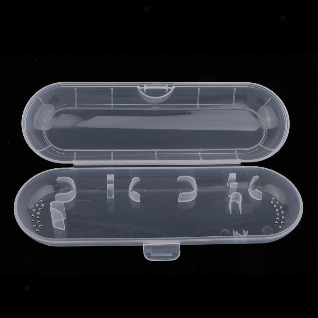 Portable Electric Toothbrush Travel Case for Most Toothbrush Types Clear