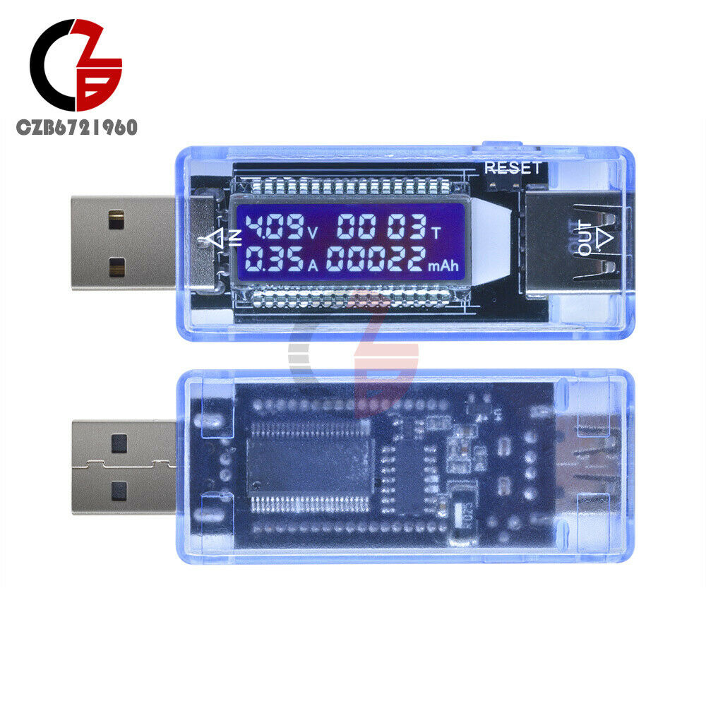 USB Charger Doctor Capacity time Current Voltage Detector Meter Battery Tester