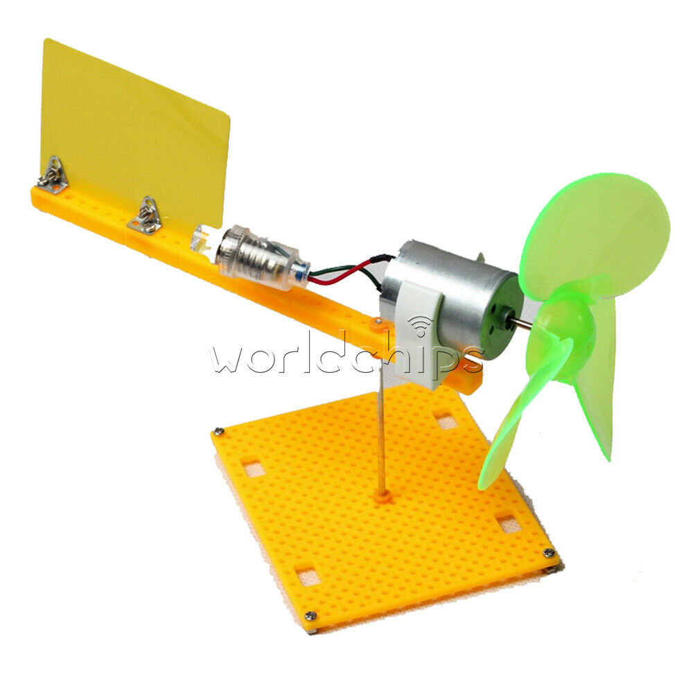 Micro Wind Turbines Generator Small DC Motor Blades with Holder DIY Kit Project