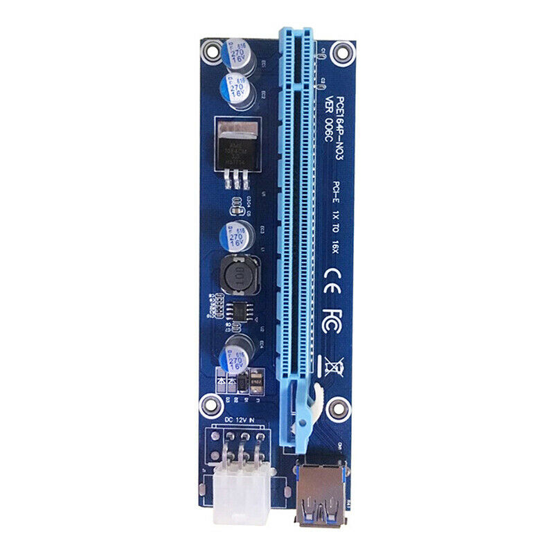 6pin PCI-E Riser Card 60CM USB 3.0 Cable PCI Extender PCIe AdapterBDAU