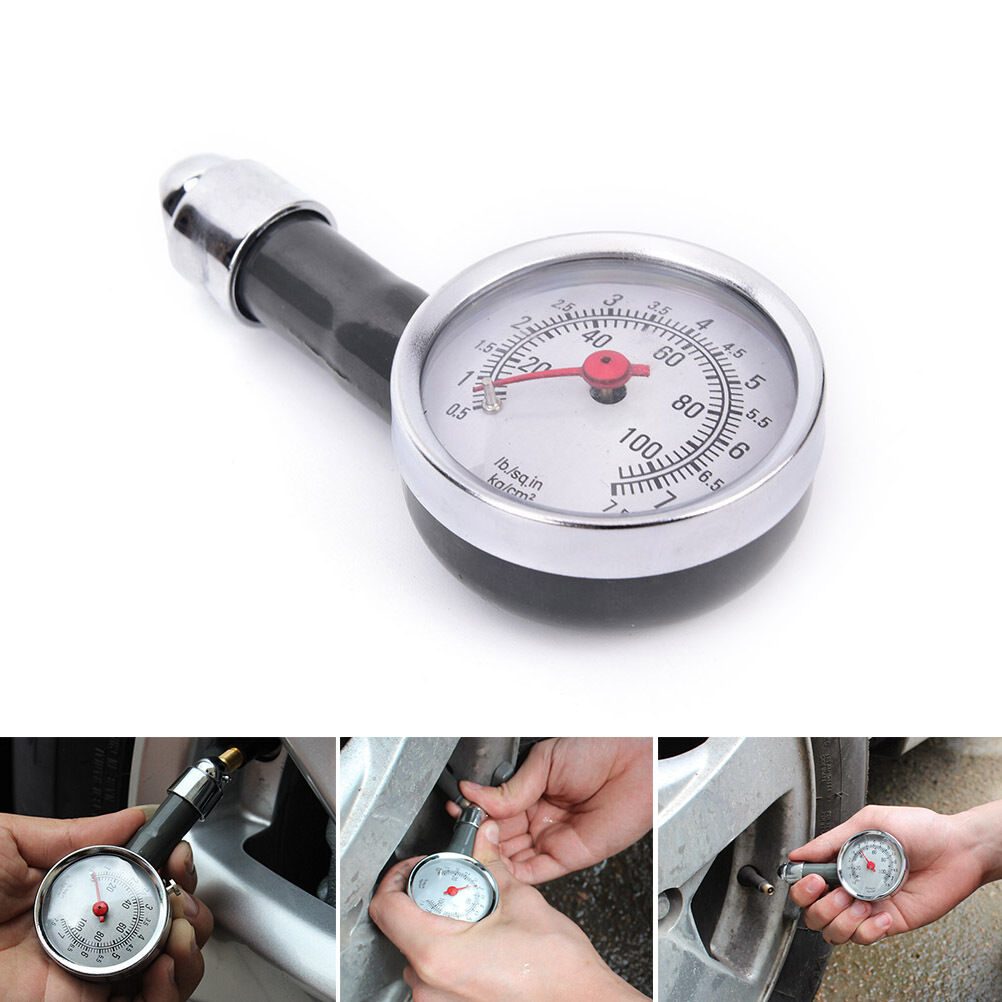 New Auto Motor Car Truck Bike Tyre Tire Air Pressure Gauge Dial Meter Veh.l8