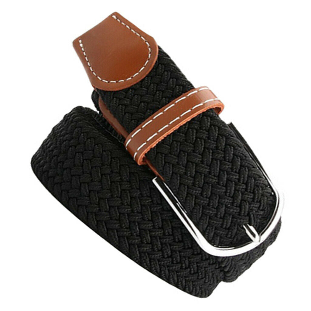 2x Men Woven Canvas Belt Webbing Belt Sports Pin Buckle Jeans Waistband