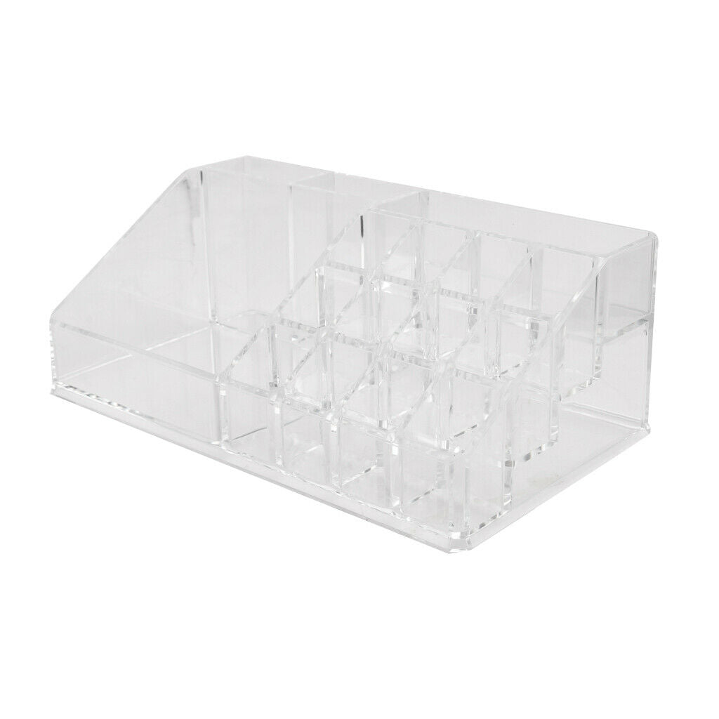 15 Slot Clear Acrylic Makeup Cosmetic Organizer Lipstick Brush Holder Stand
