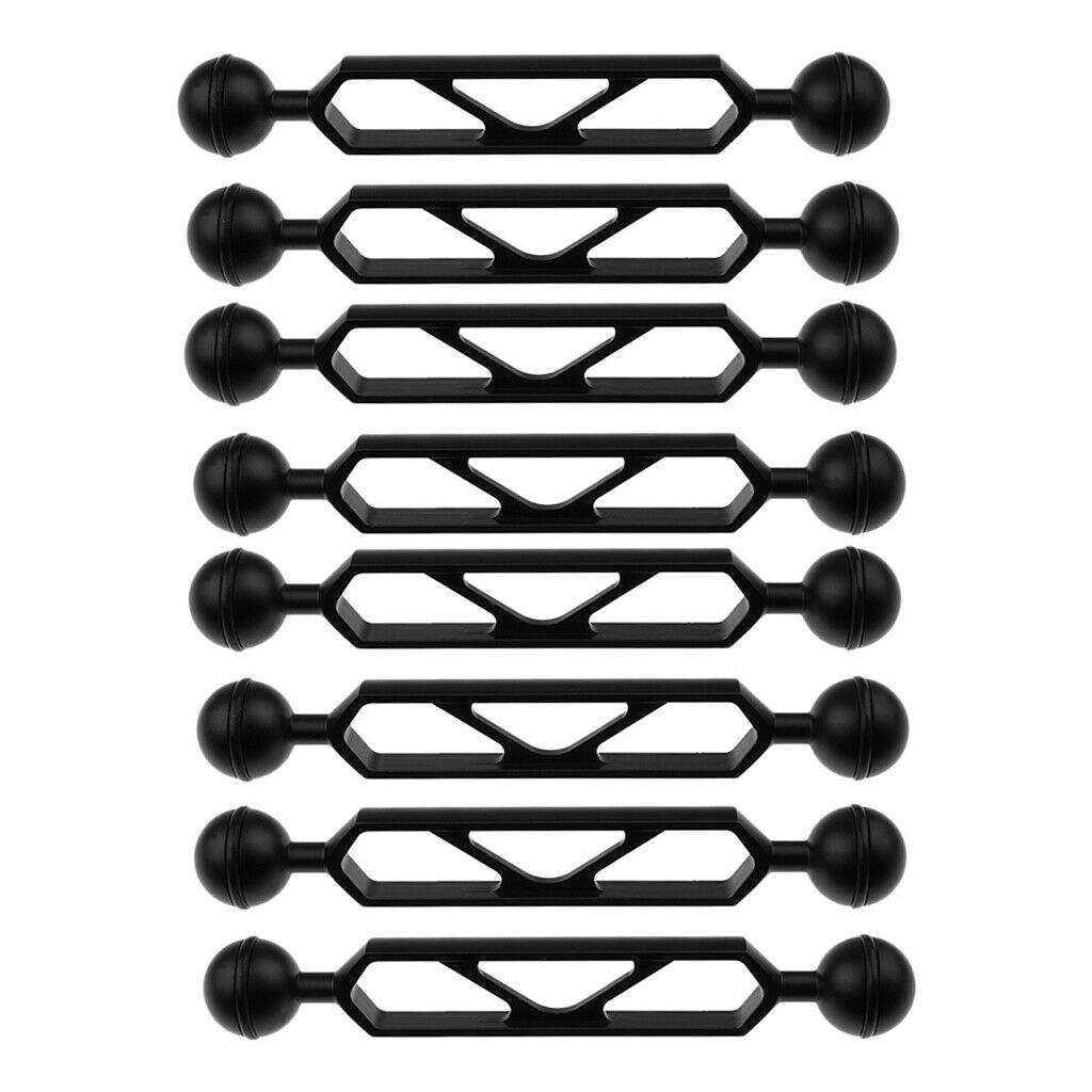 8Pcs Scuba Diving Camera Ball Joint Arm Connector Clamp Adapter Camera 6inch