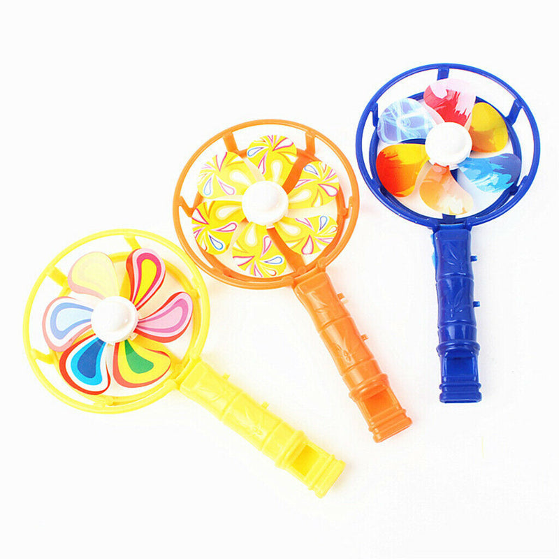 5 Pack Classic Plastic Whistle Windmill Noise Maker Toys Back to Childhoods