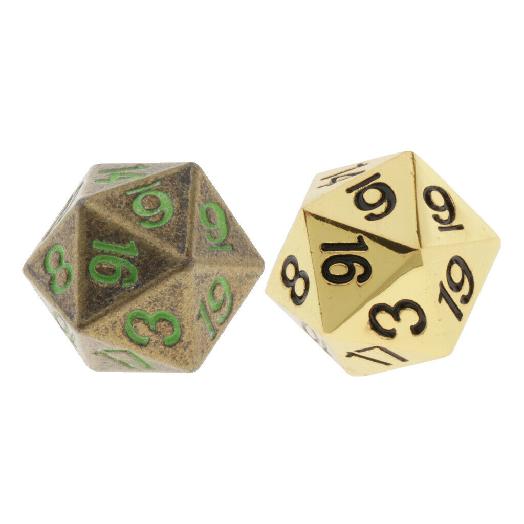1pc Dice D20 Twenty Sided 22mm 0.87inch Glow in the Dark Numbers Number 1-20