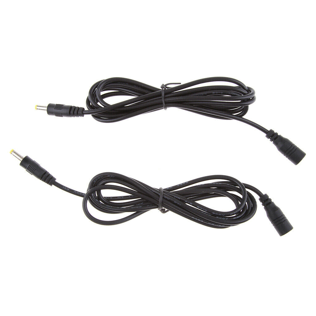 2x DC Power Extension Cable 4.0x1.7mm Female to Male Plug Cable Plug Adapter