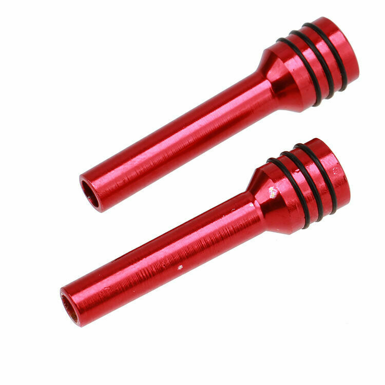2PCS Universal Red Alloy Car Interior Door Lock Lock Knob Cover Pull Pin Fit VW