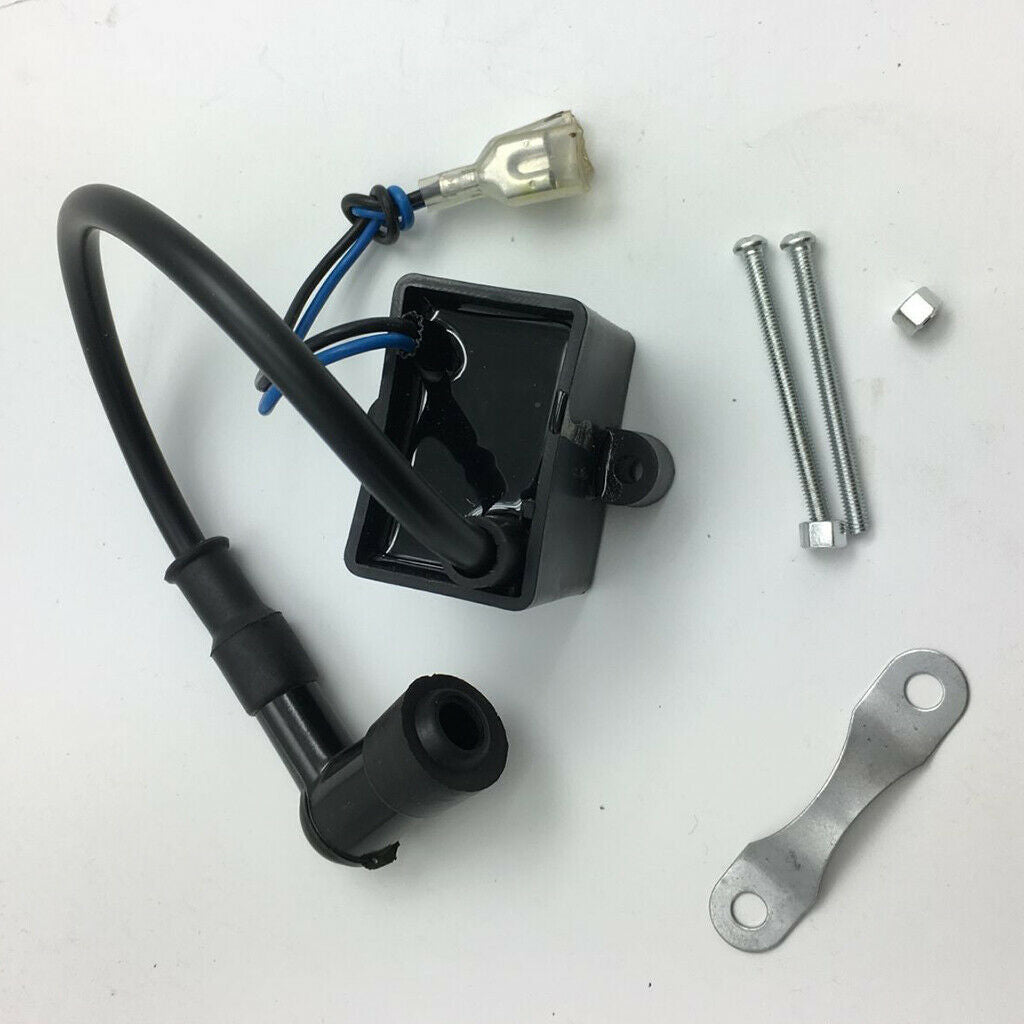 Black 70mm High Performance CDI Ignition Coil Kits for 50cc 60cc 66cc 80cc