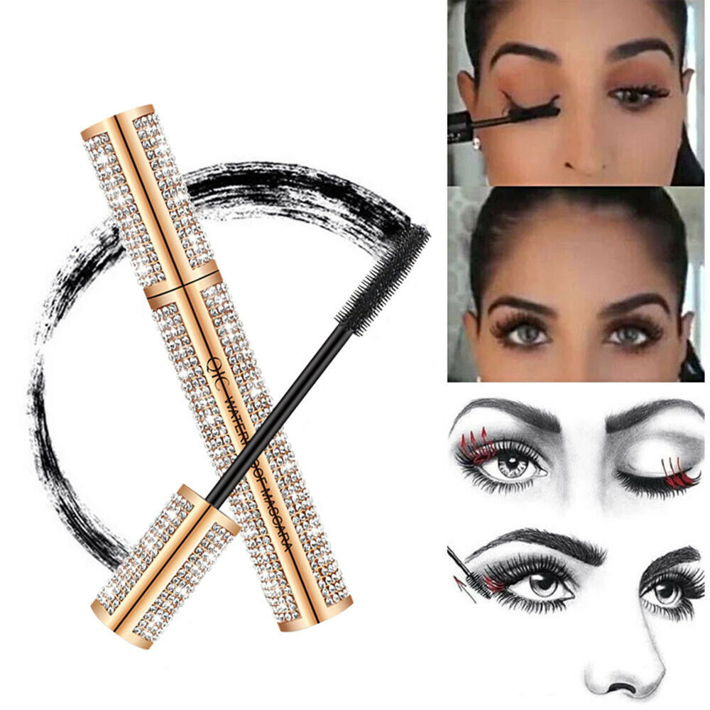 HOT 4D Flash Diamond Mascara - Waterproof Silk Fiber Thick Lengthening Mascara