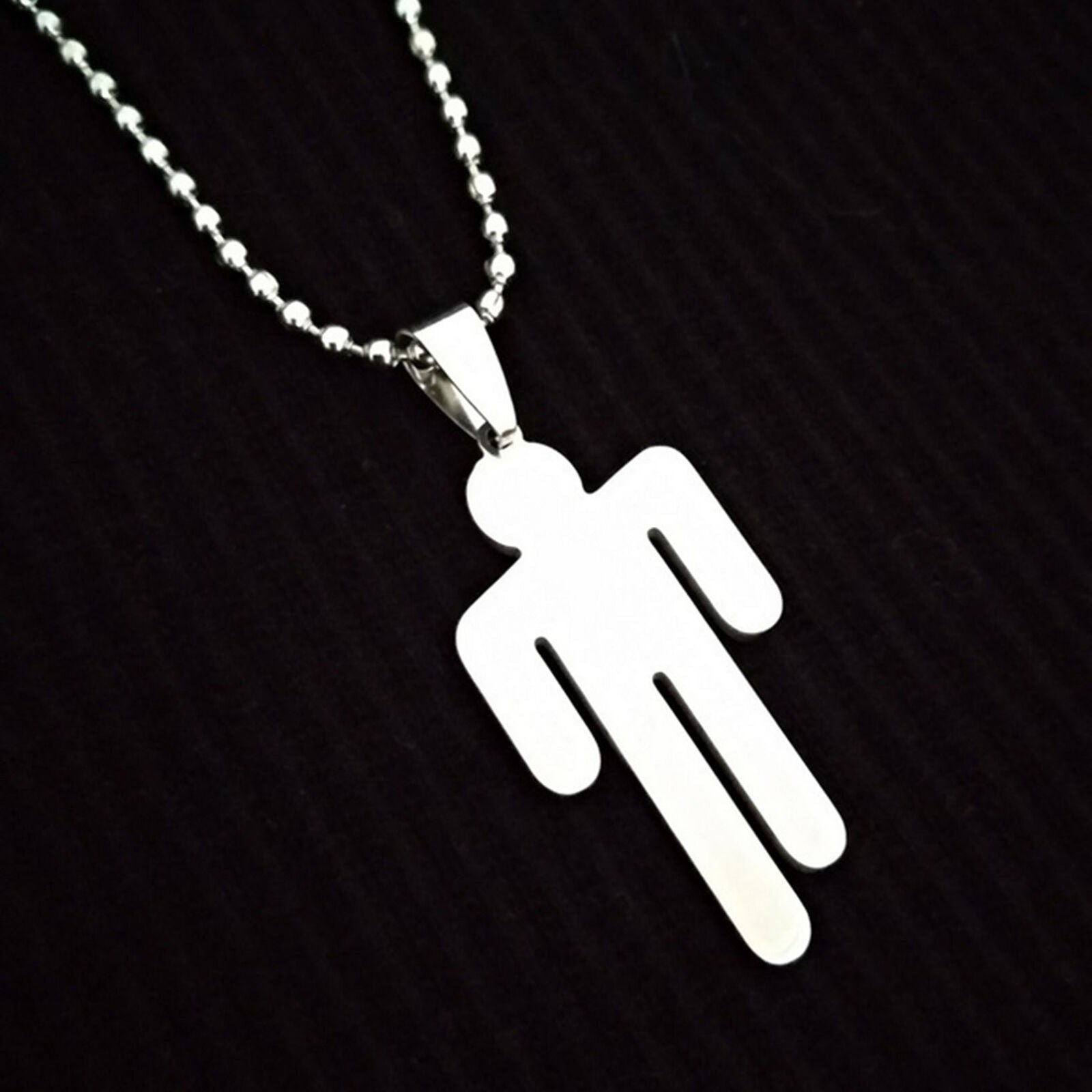 New Singer Pendant Necklace Stainless Steel Human Shape Jewelry Gift