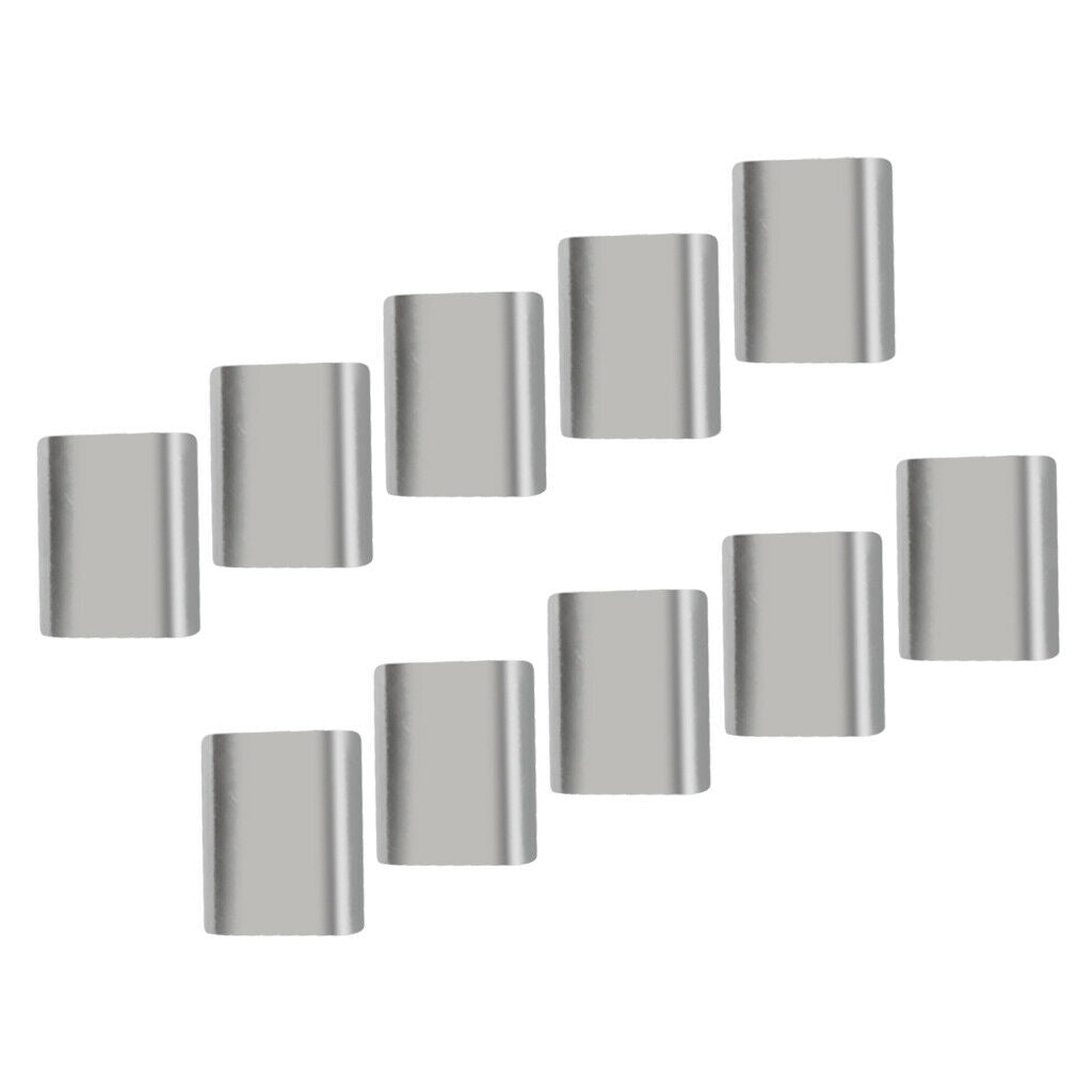 10 x 4mm Aluminium Wire Rope Ferrules Crimping Sleeves for 4mm Wire Rope