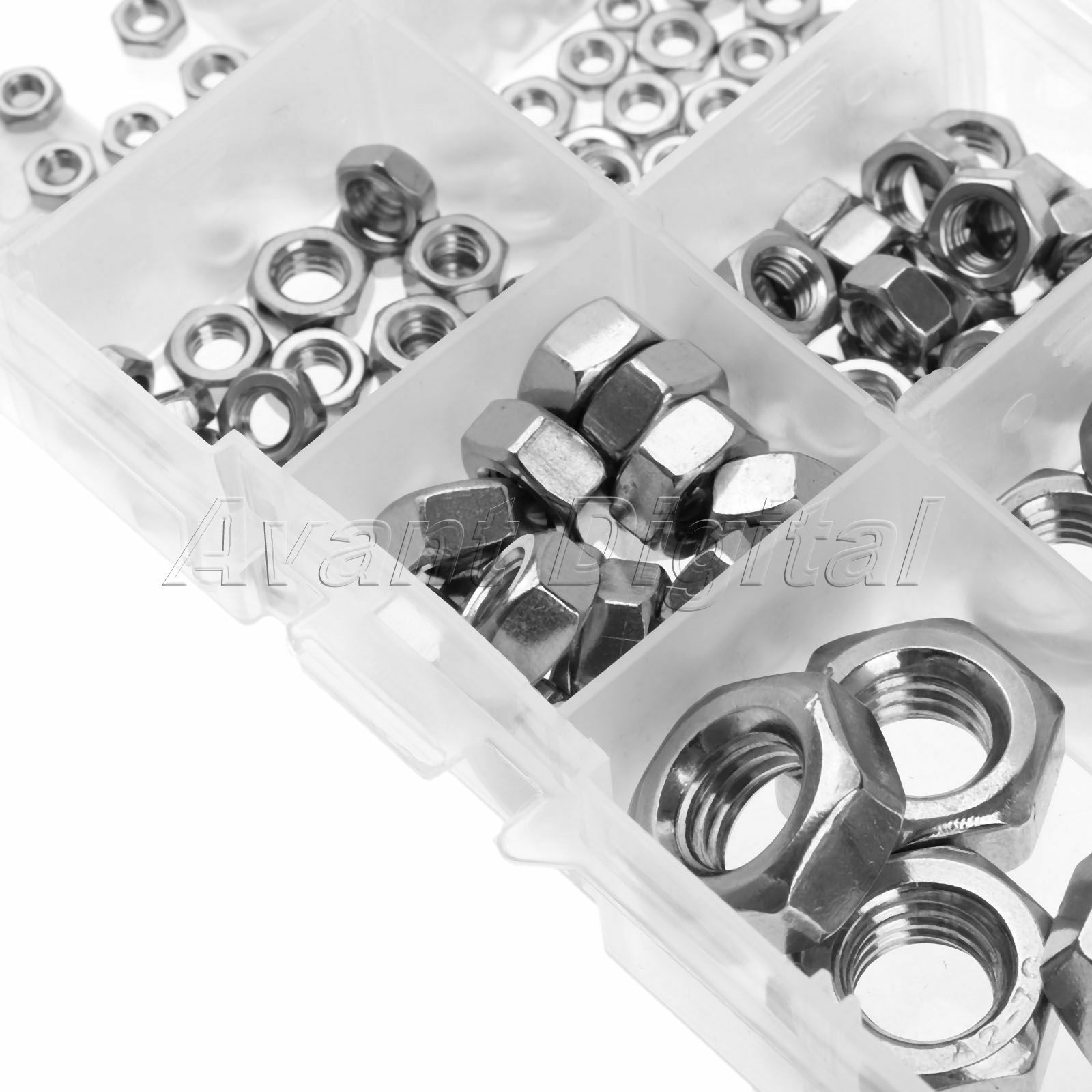 Brand New Hex Nut Assortment Stainless Steel M2 M2.5 M3 M4 M5 M6 Pack of 150Pcs