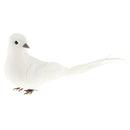 Vivid Long Tail Artificial Doves Birds Statue Photo Props Lawn Decoration