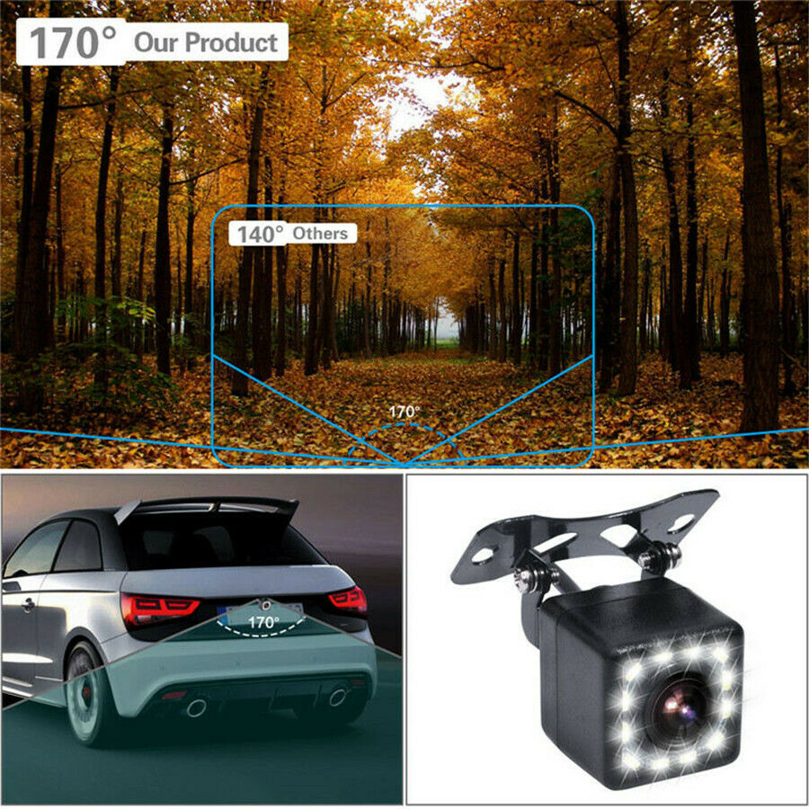 Super Clear View 12 LED Night Vison Reversing Camera 1/4 CCD Chip Image Sensors