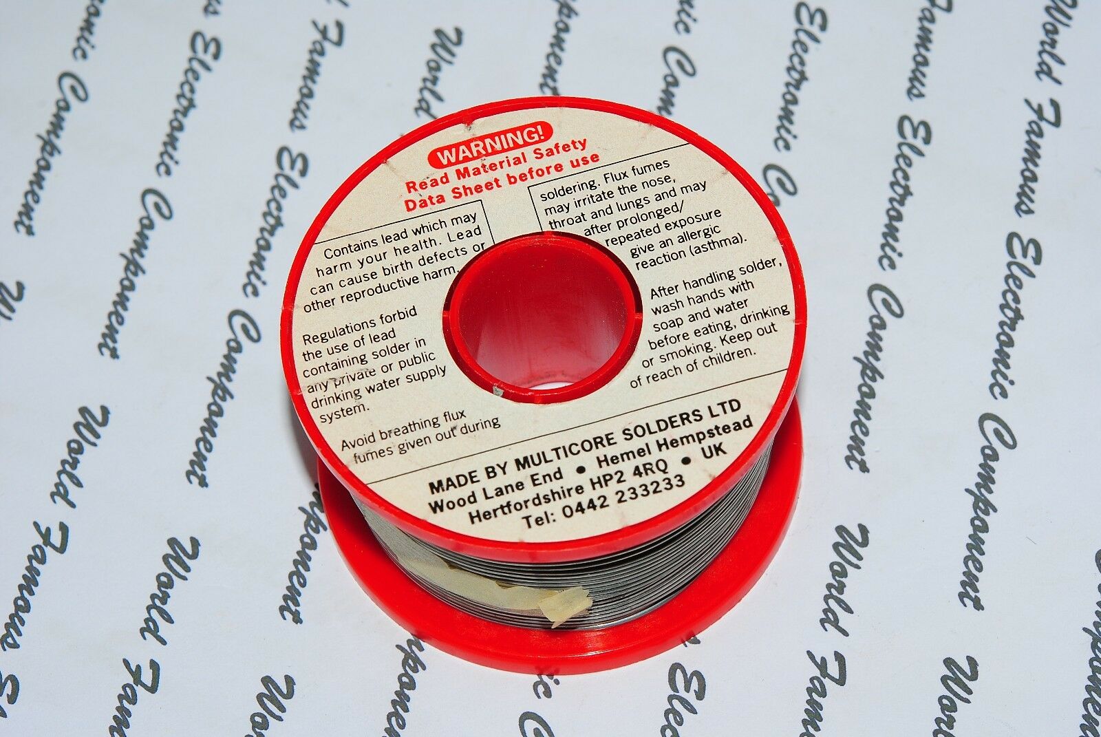 250g - MULTICORE SOLDERS X38B 1mm 63/37 TIN/LEAD  Solder