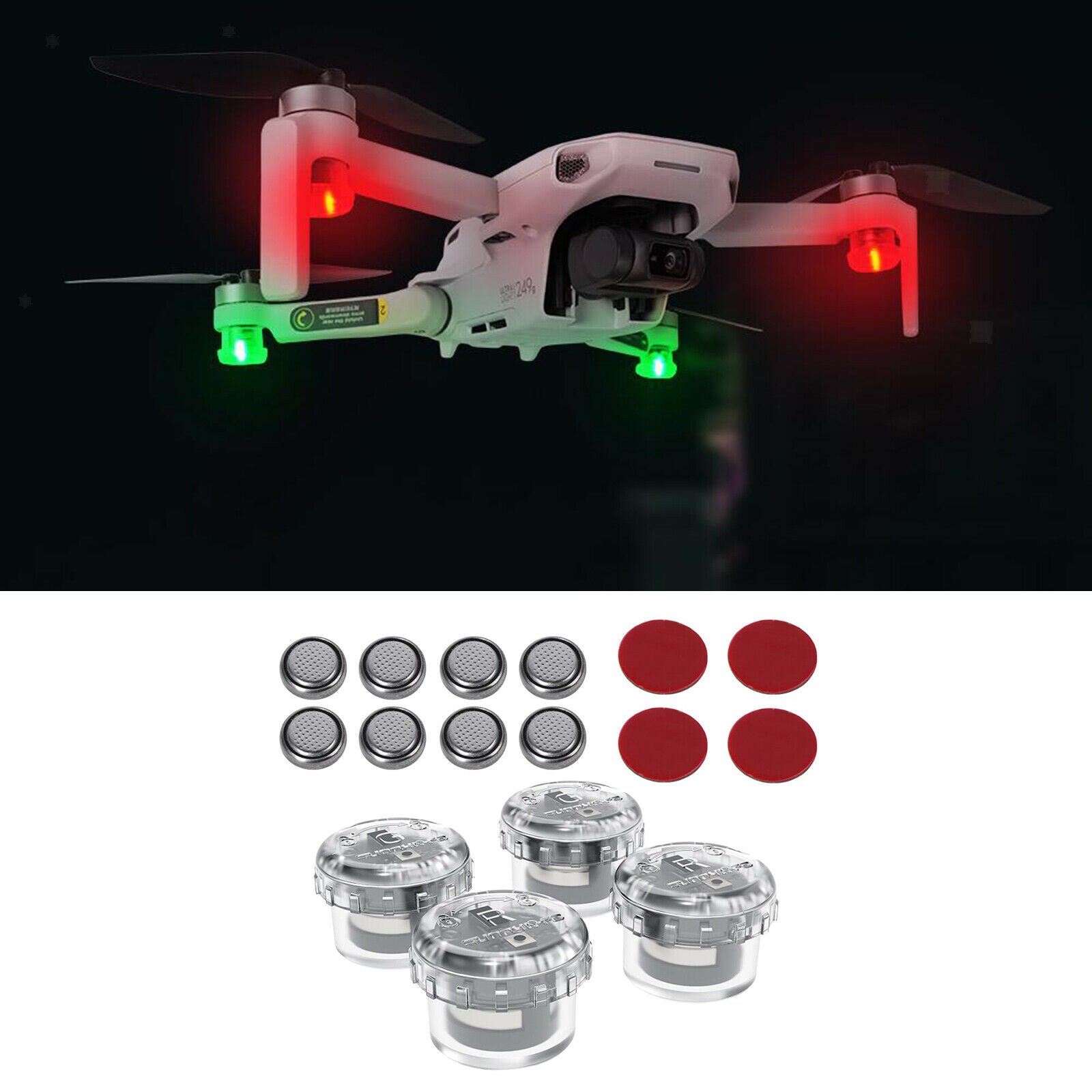 4 Pack Night Flying Led Light Signal Warning Anti Lost Flashing