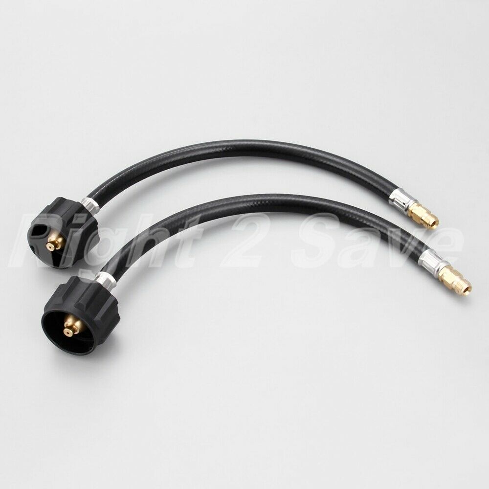 12inch BBQ RV Pigtail Propane Hose Connector -Acme x1/4" Male NPT- 1feet 2Pcs