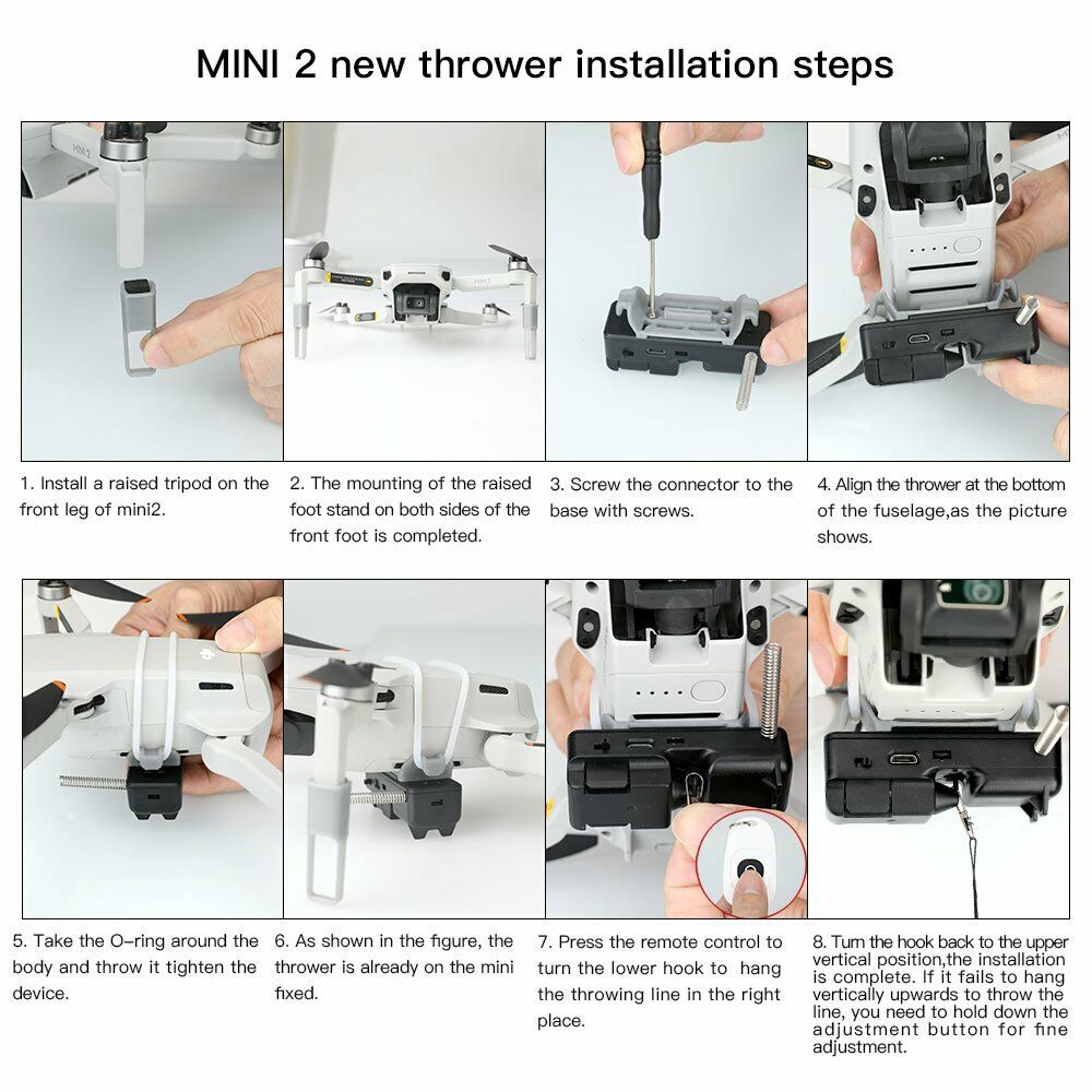 Airdropper  Transport Device Kit Fishing Bait for DJI Mavic Mini/Mini 2