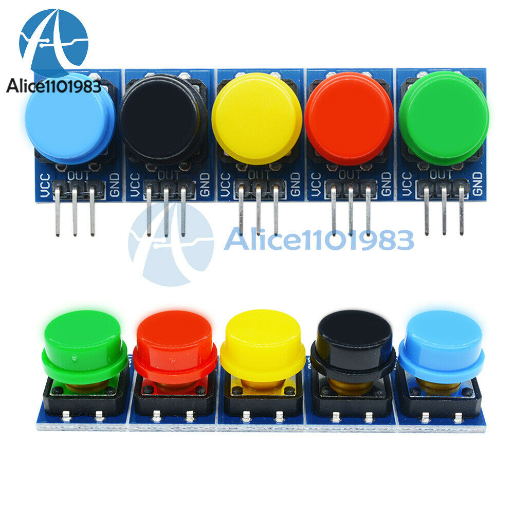 5PCS Big Key Button Light Hat Output Module Touch Switch 12x12mm for Arduino