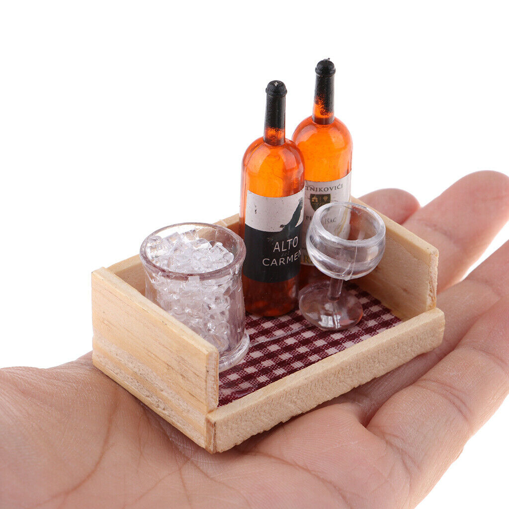 Modern Bar Decoration Drink Wine Champagne Beer Bottles With Magnet Wooden