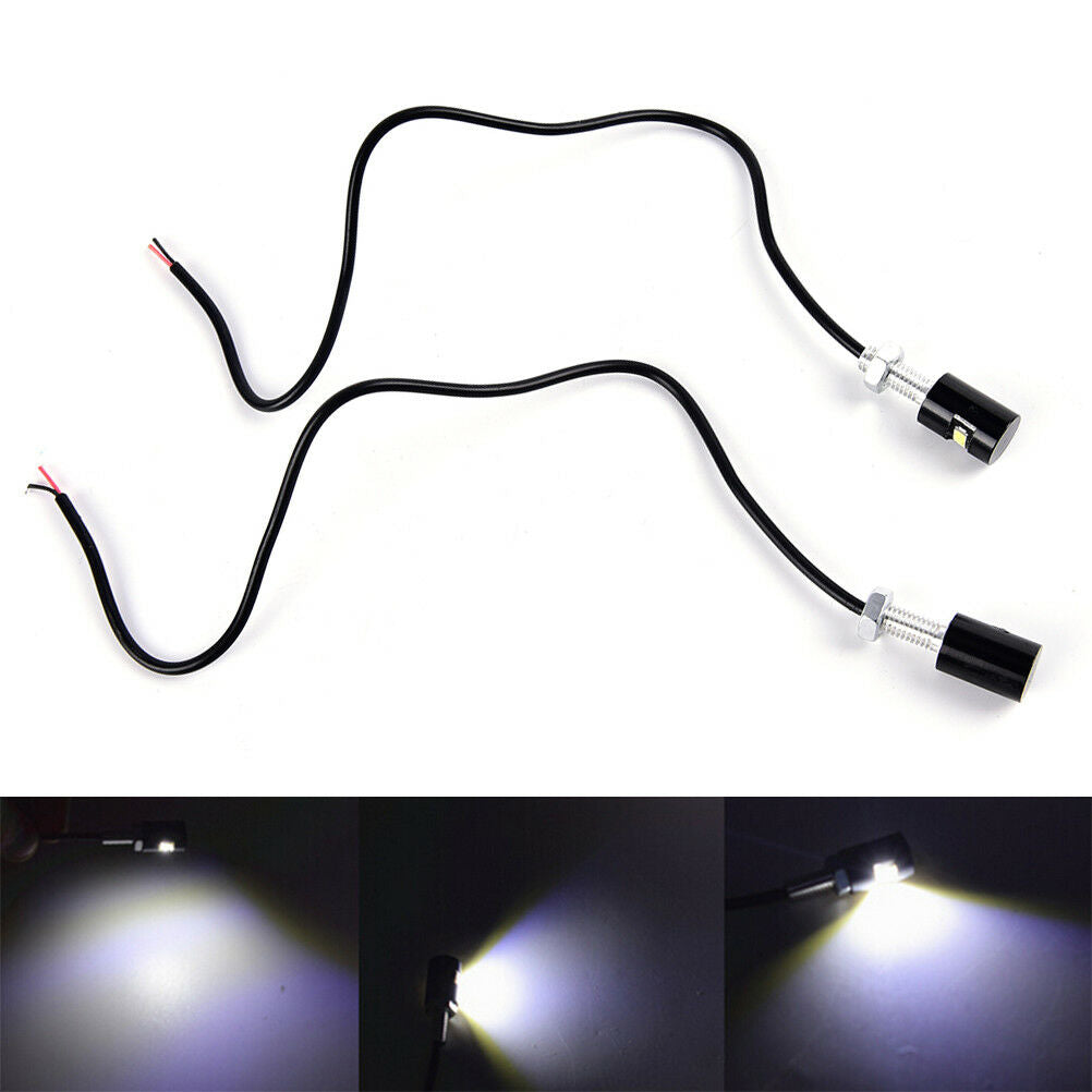 2pcs White LED SMD Motorcycle&Car License Plate Screw Bolt Light lamp bul.l8