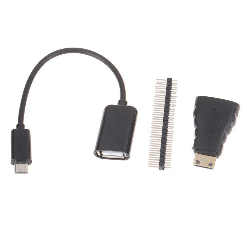 3 in 1 Set for Raspberry Pi Zero HDMI Adapter OTG Cable Male 40P GPIO Hea.l8