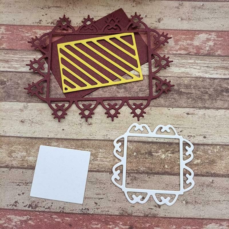 Rectangle Square Metal Cutting Dies Stencil DIY Scrapbooking Album Paper Card