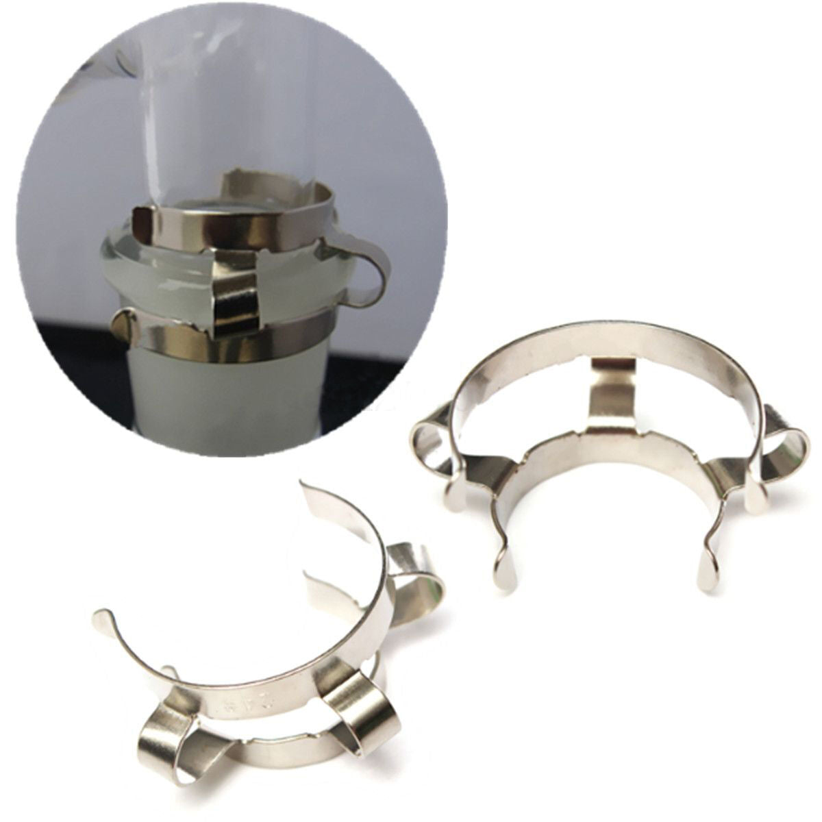 14#,Stainless Steel Clip,Keck Clamp,For 14/20 or 14/24 Glass Ground Joint