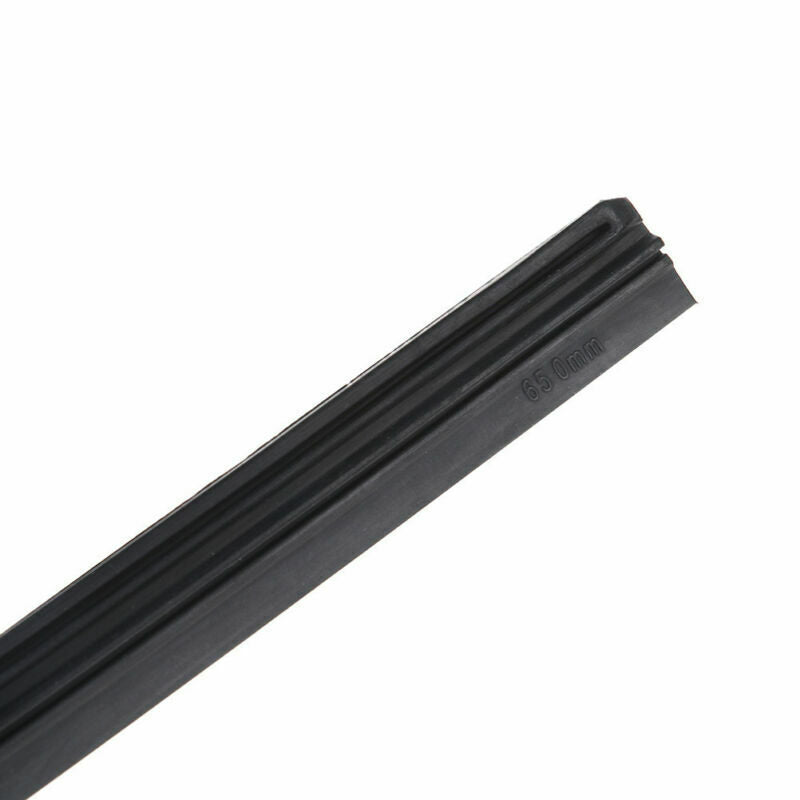 2 Pcs 26" 6mm Car Bus Rubber Universal Frameless Windshield Wiper Blade Ref. Kt