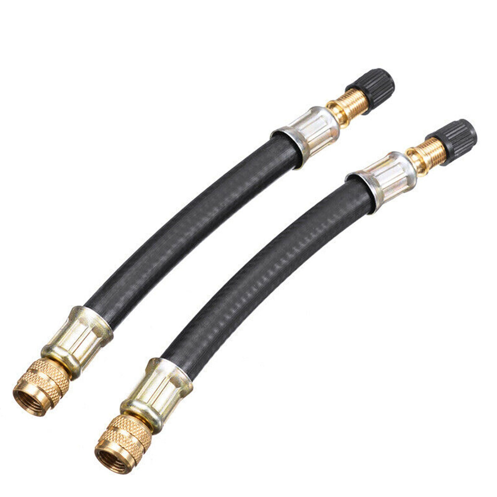 2x Flexible Air Tyre Valve Extension Adaptor Motorcycle Car Tire Stem Extender