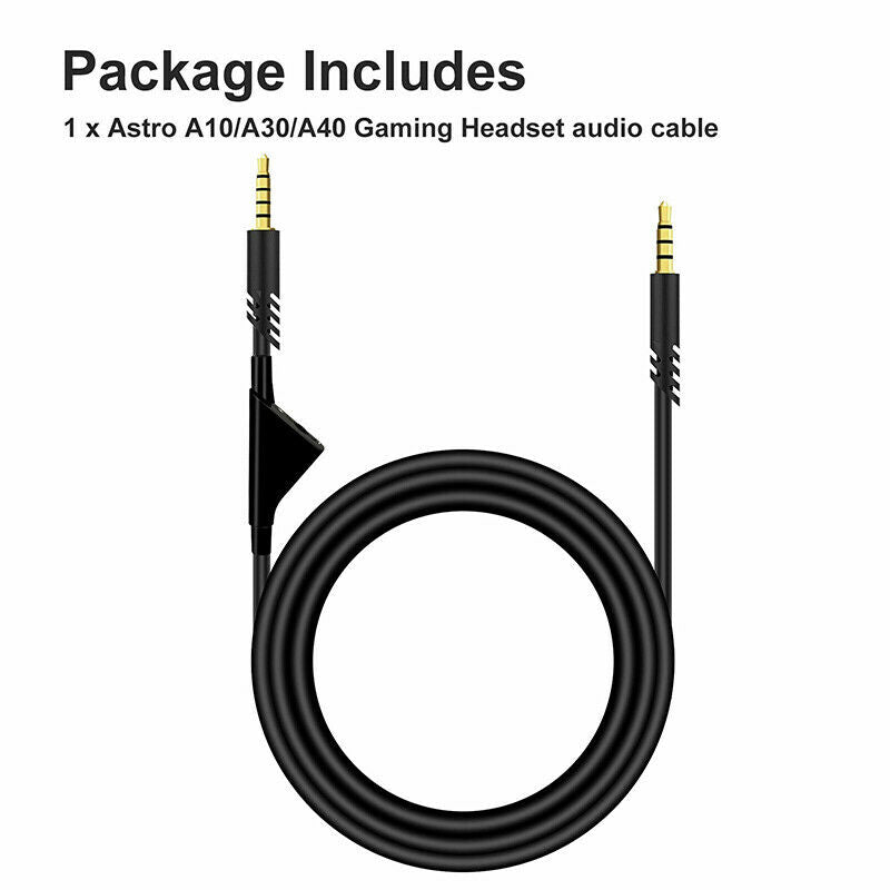 2M Replacement Audio Cable Cord Volume Control for Astro A40 A10 Gaming Headset