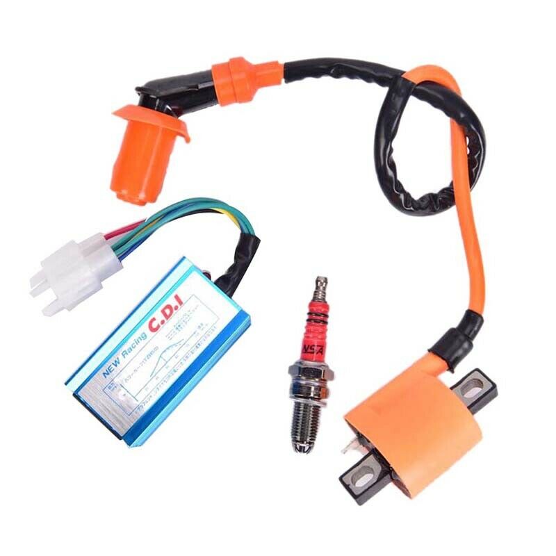 Racing Ignition Coil CDI Spark Plug 150cc 200cc 250cc Engine ATV Quad Dirt DDAU