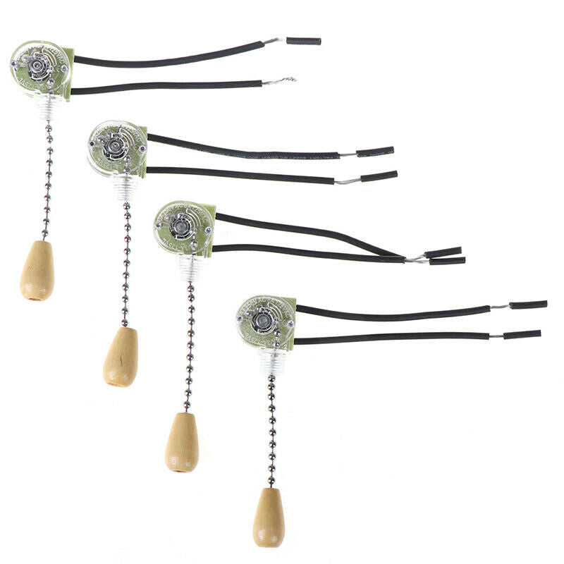 4pcs Wall Light Pull Switch Home Ceiling Fan Lamp Universal Pull Chain Sw.l8
