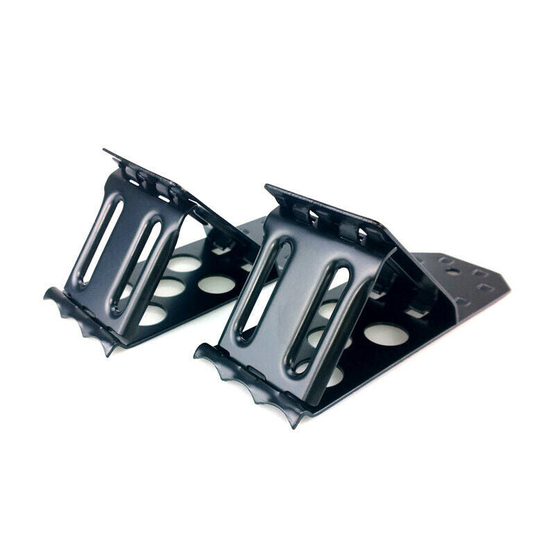2X Tyre Slip Stopper Iron Plate Car Wheel Tire Chock Stop Block Slope Anti-slip