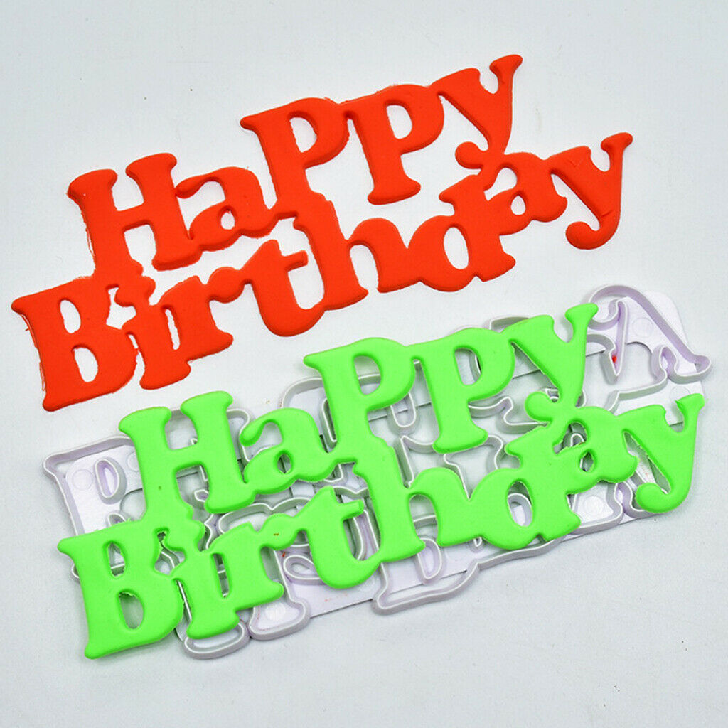 DIY Silicone Birthday Cake Decorating Mould Cookies Chocolate Baking Mold