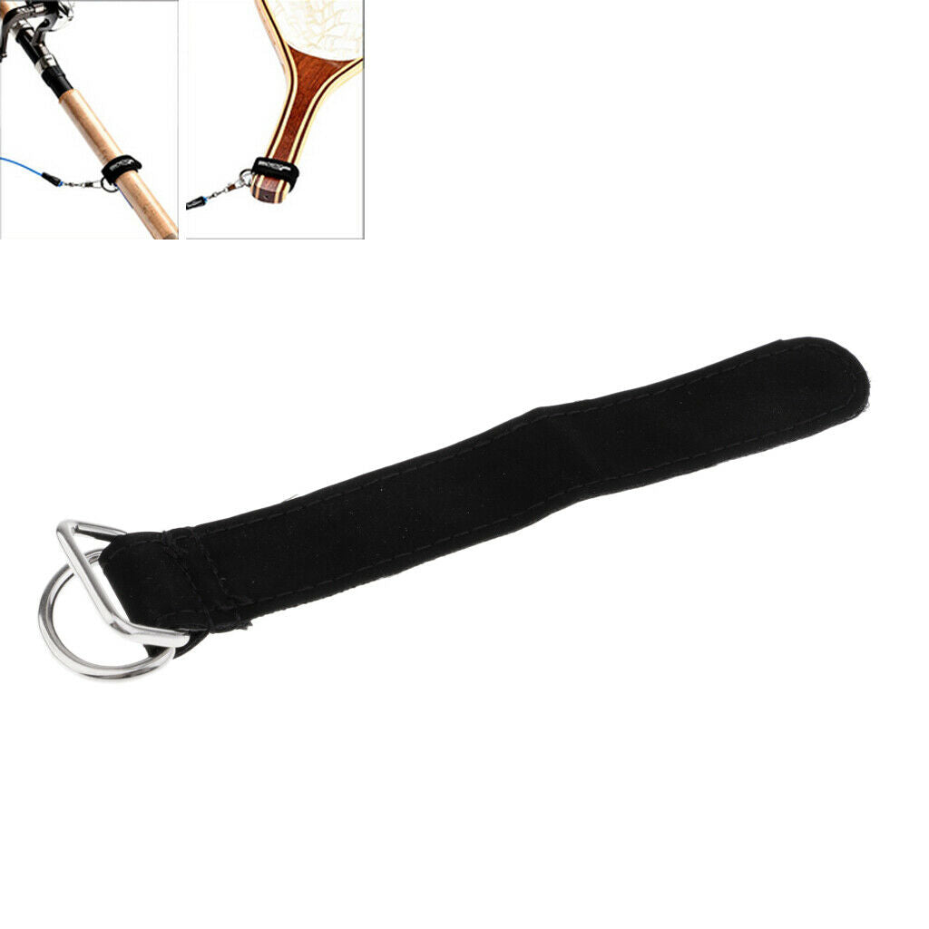 2pcs Fishing Rod Tie Strap Belt Rod Protector for Landing Net, Boat Kayak