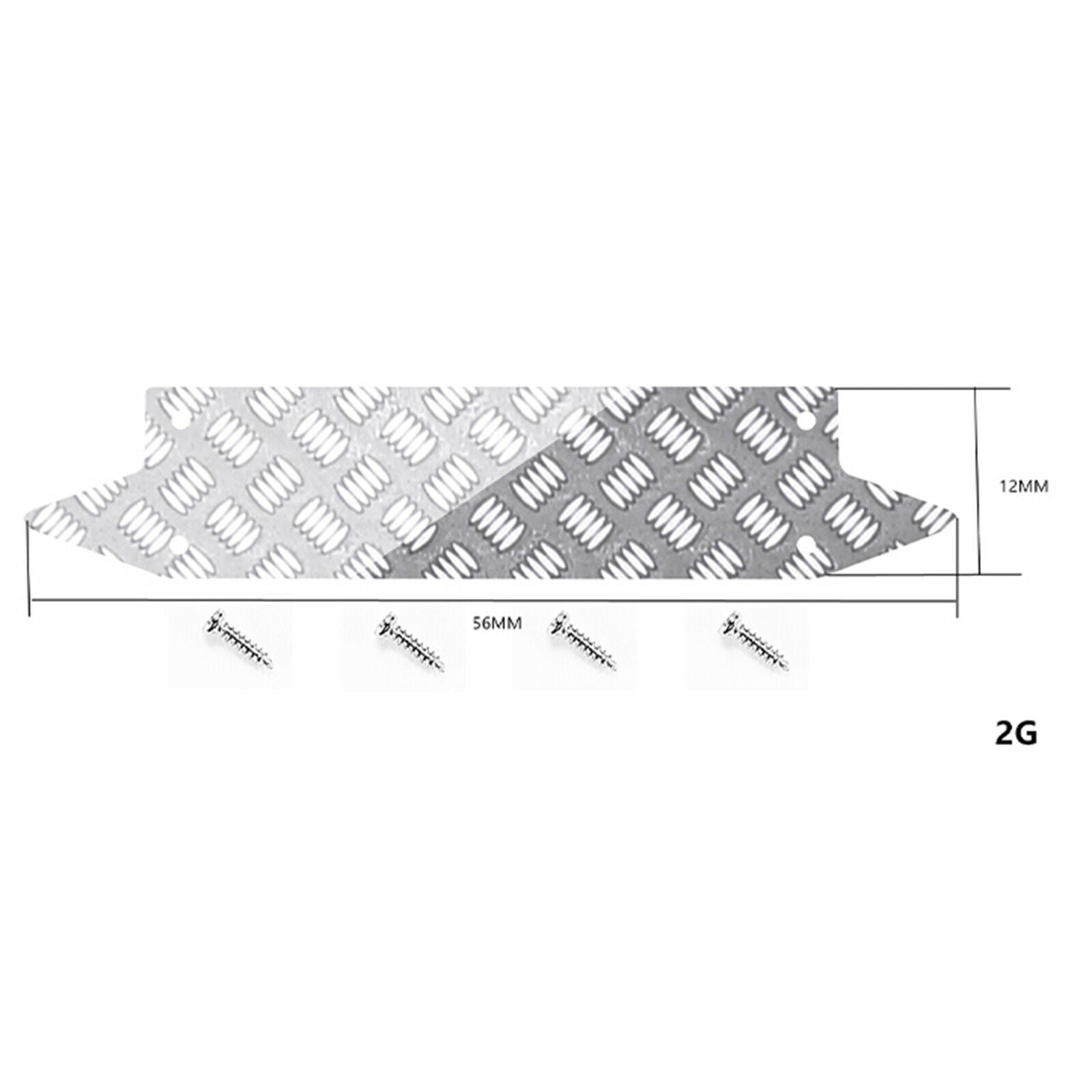 Upgrade Skid Plate for Axial SCX24 90081 1/24 RC Truck Car Hobby Assembly