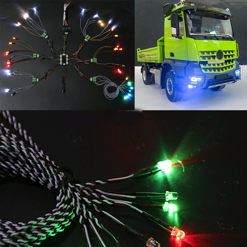 LED Light System Lamp Kits For 1/14 Tamiya Truck Tractor Tipper RC Upgrade Parts