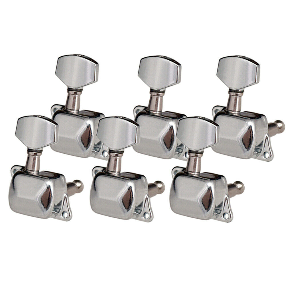 6Pc Right Tuning Peg Key Tuners Machine Head for Electric Guitar DIY Parts
