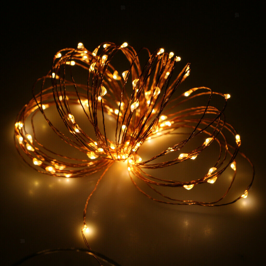 100LEDs Fairy Lights in Copper Wire Halloween Decoration Lighting